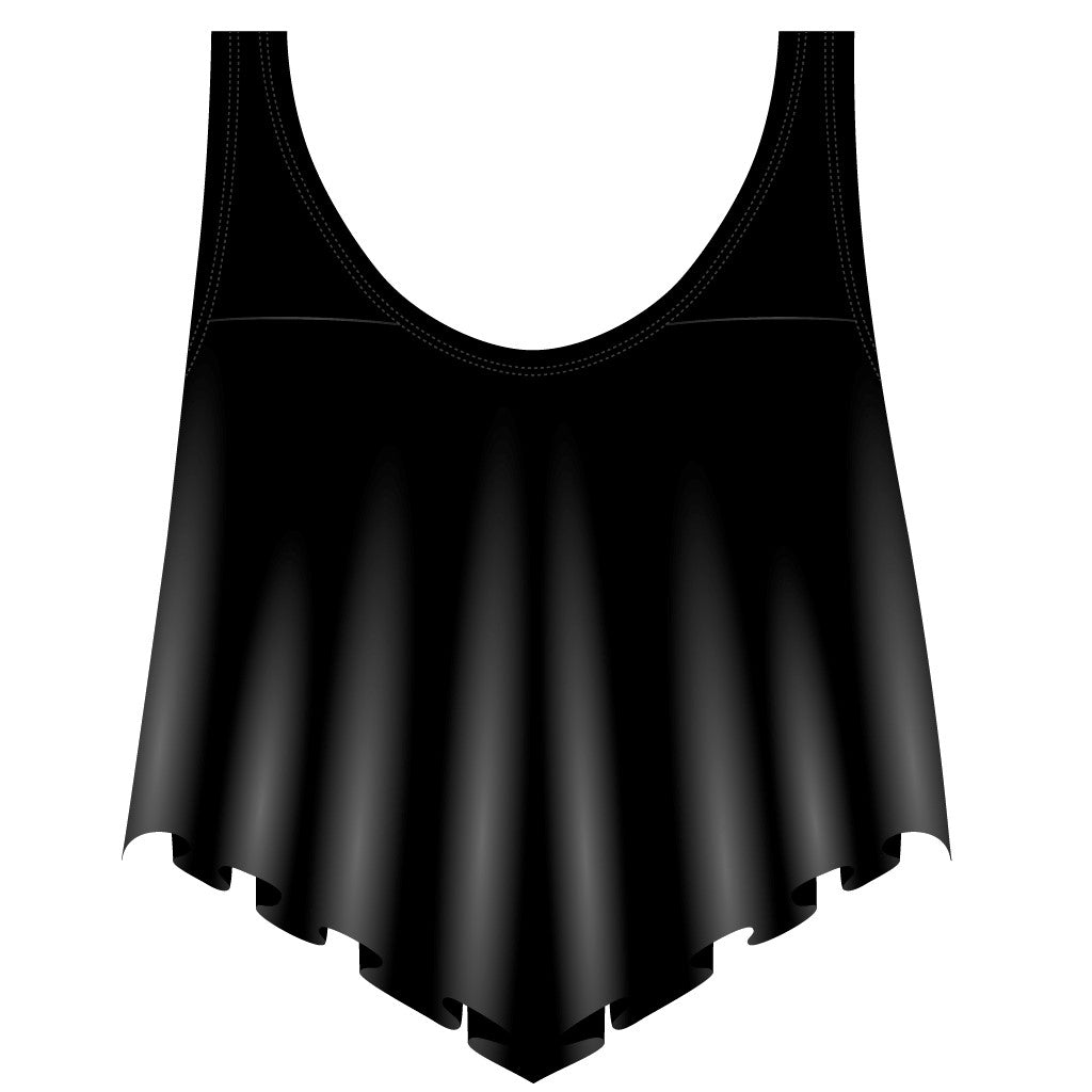 bikini top - black - for non-binary and transgender women