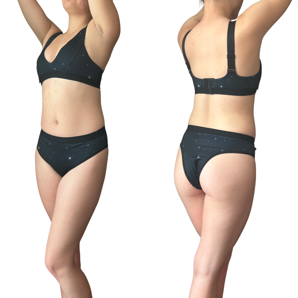 cheeky underwear - midnight sky -tucking underwear