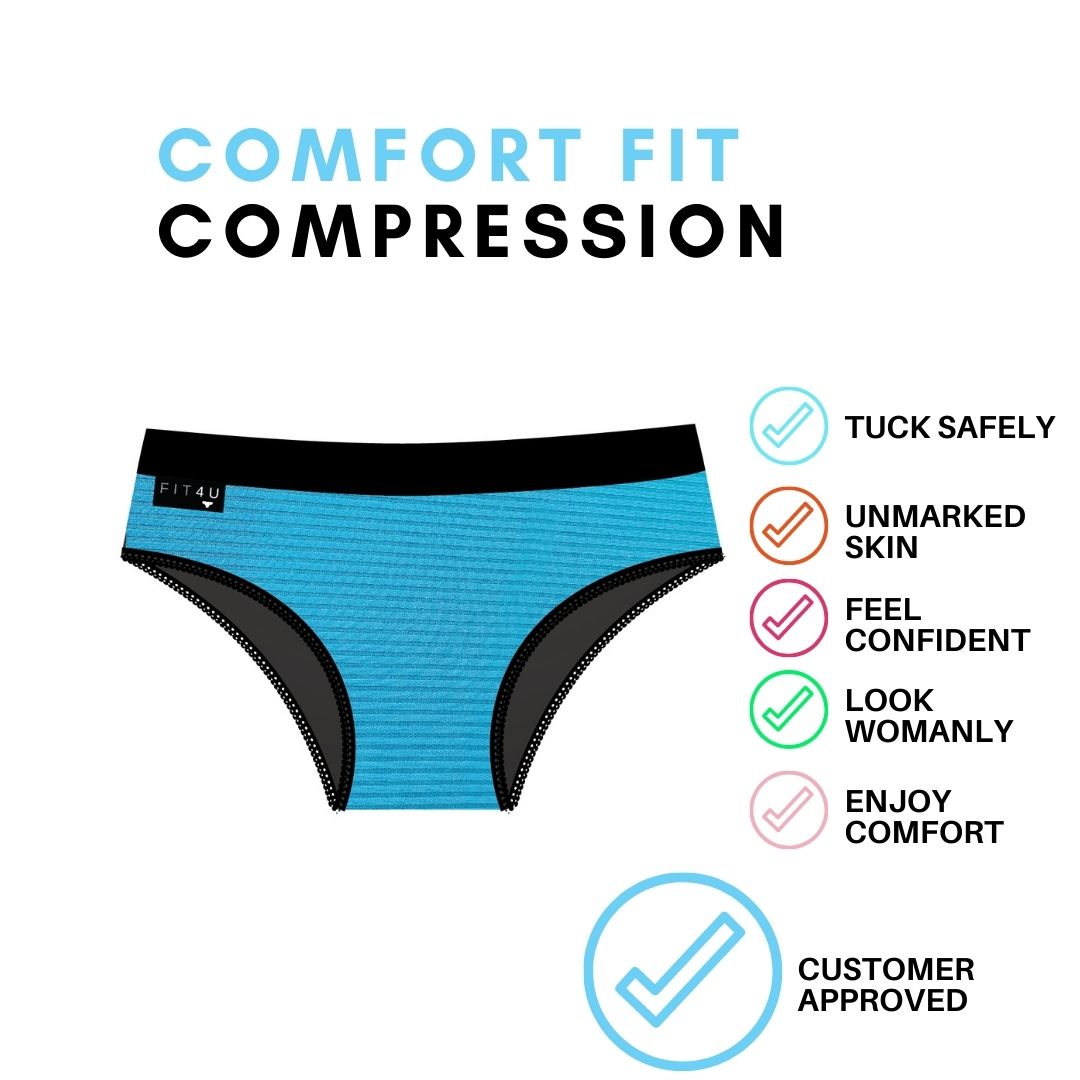 comfort fit compression underwear for gender fluid, gender queer and transuild and 