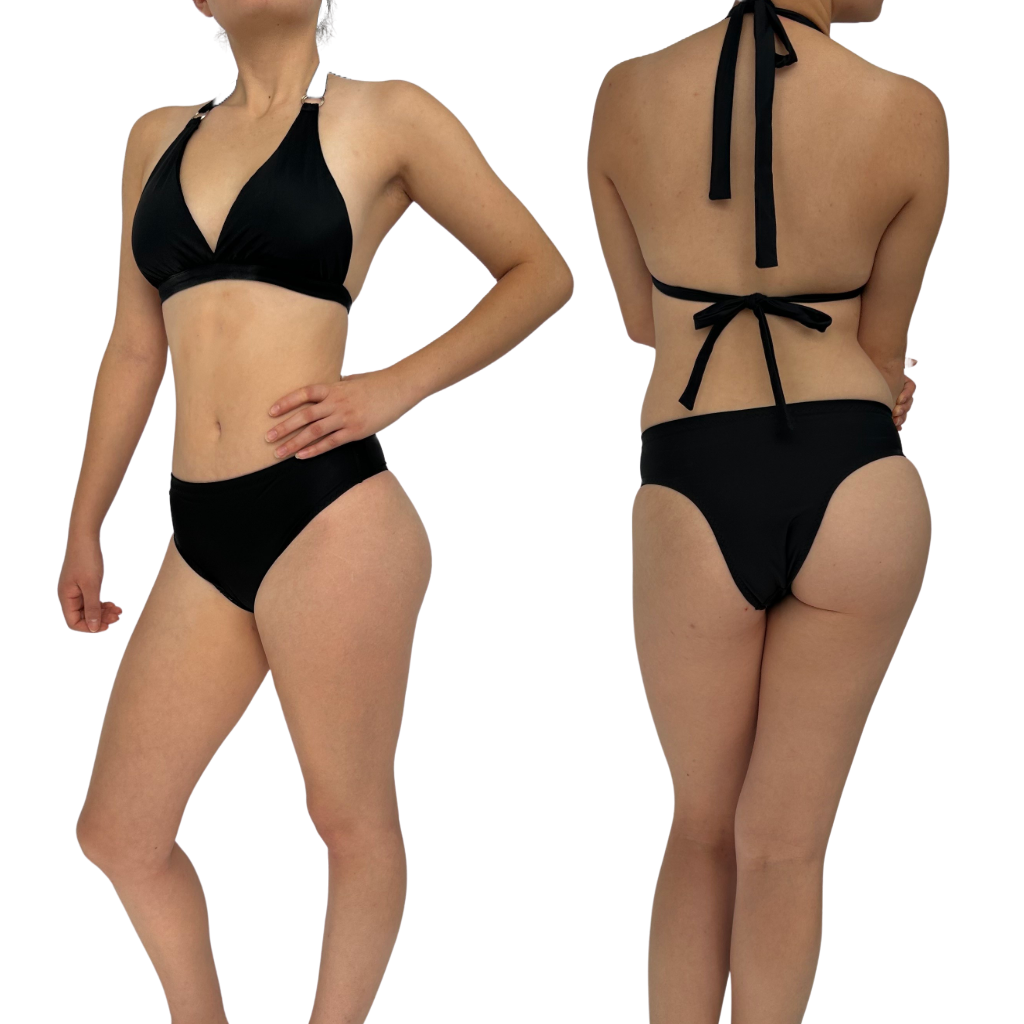 bikini cheeky cut - black -for non-binary and transgender women