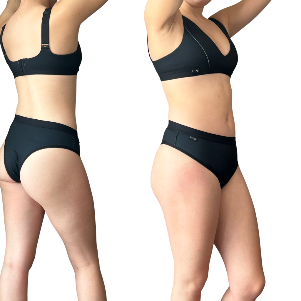 cheeky underwear- new black -tucking underwear