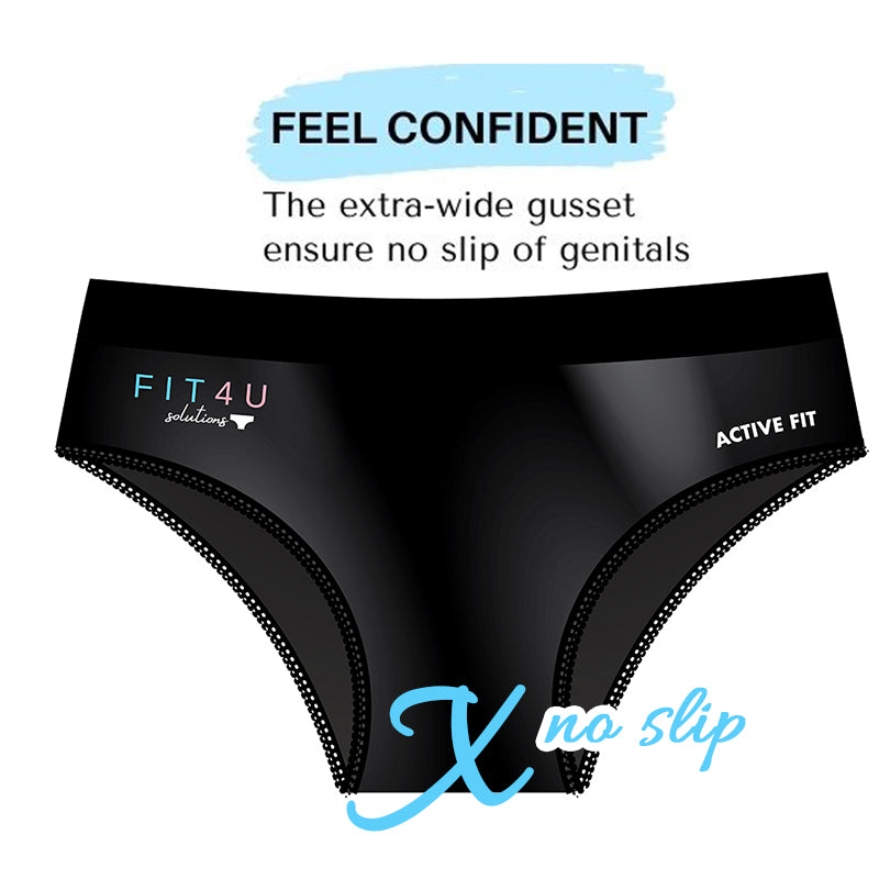 Feel confident in your mtf underwear with this FIT4U panty which has an extra-wide gusset to ensure no slip of genitals when you are a trans girl, tgirl, girllikeus.  