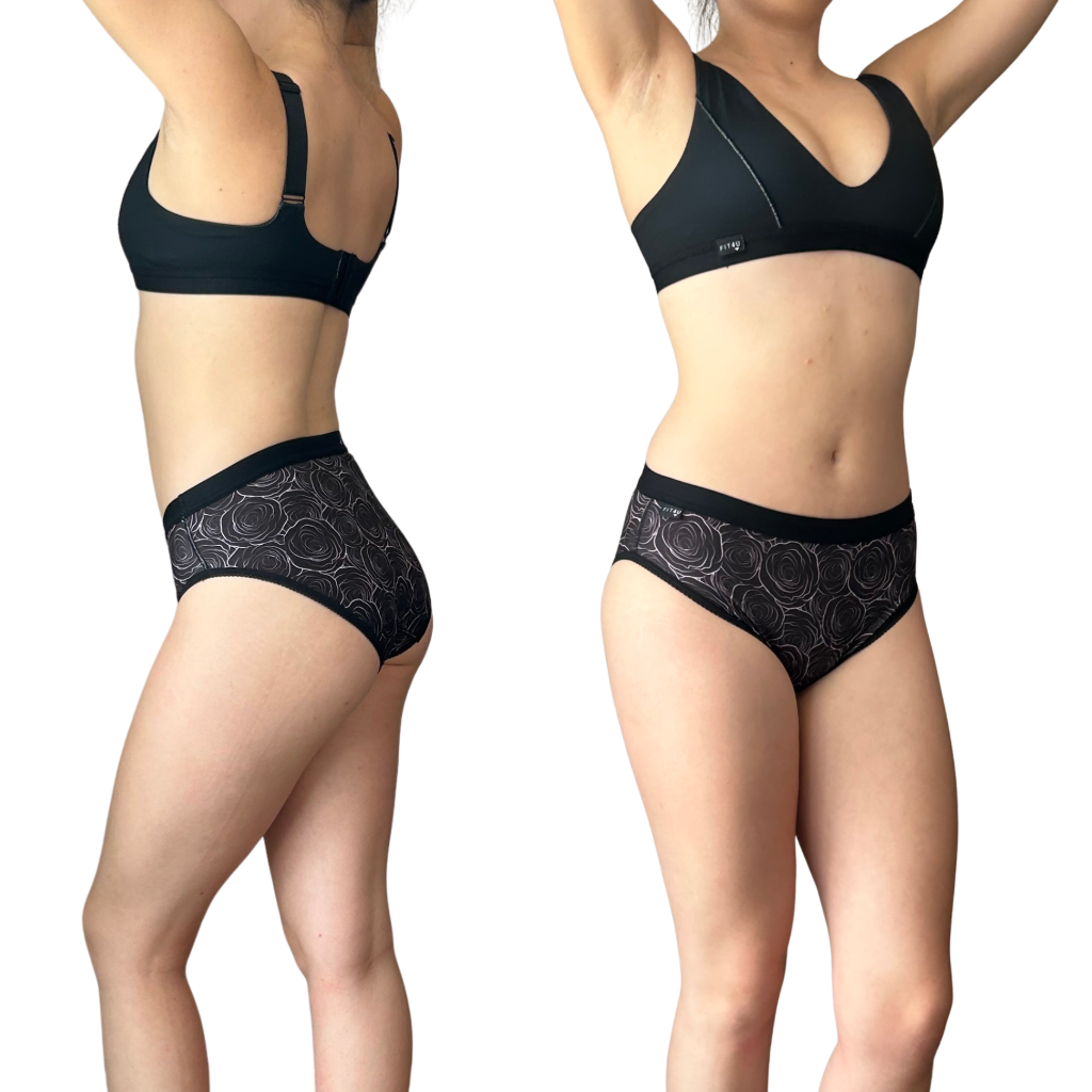 active fit - sweet roses -transgender mtf underwear