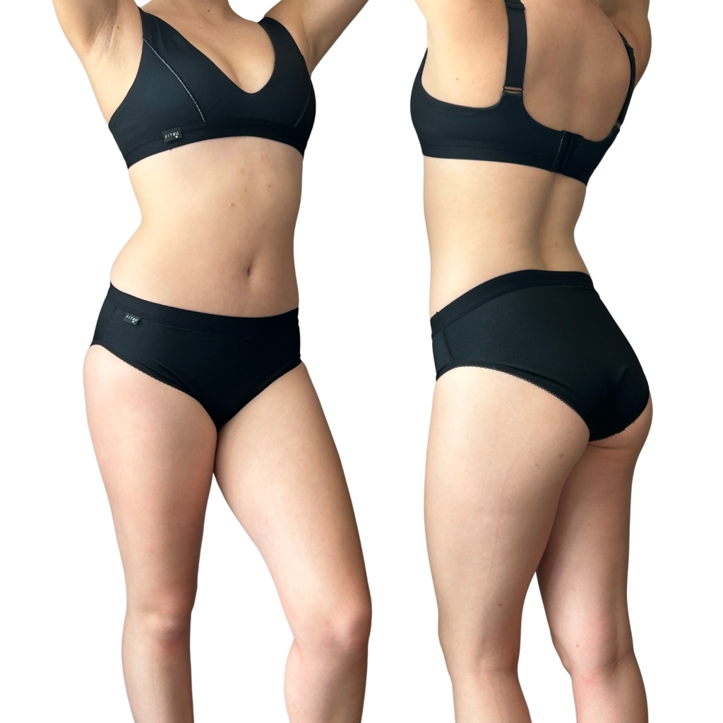 comfort fit - shinny black -transgender mtf underwear