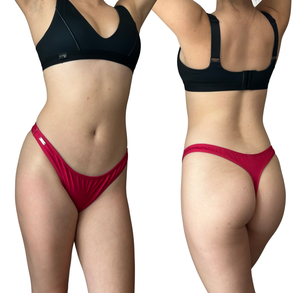 Thong Active Fit- Hot Pink - for non-binary and trans women