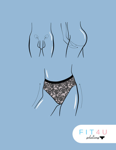 active fit - pretty lace -transgender mtf underwear
